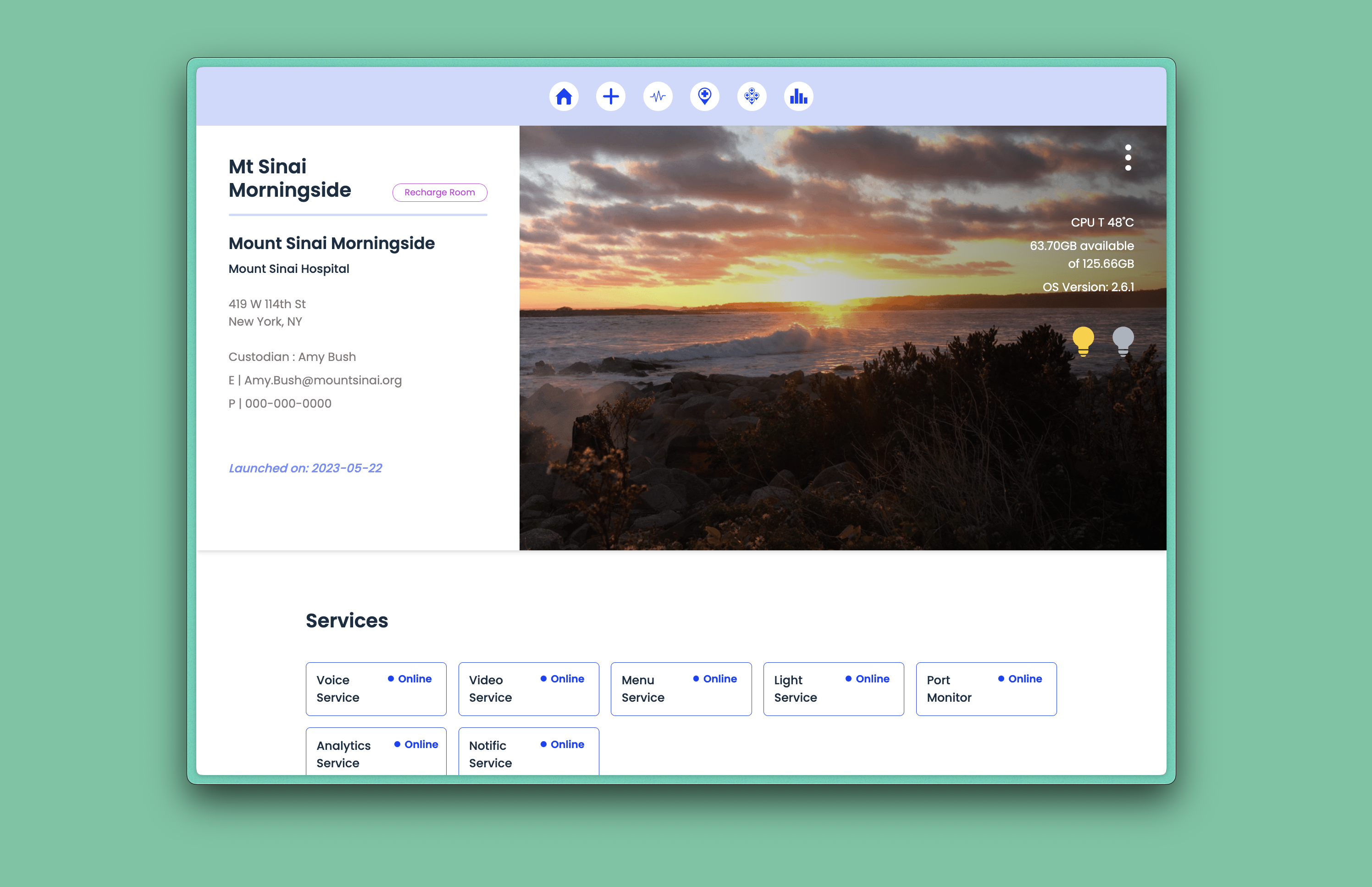 Recharge Rooms - Admin Dashboard