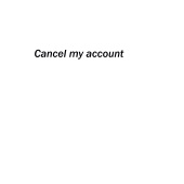 Cancel Account