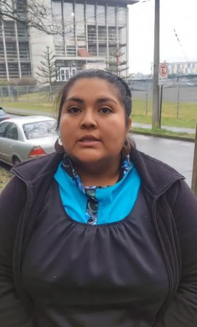 Valeria Ñirripil Lincopi tras veredicto del tribunal caso lonko Ñirripil