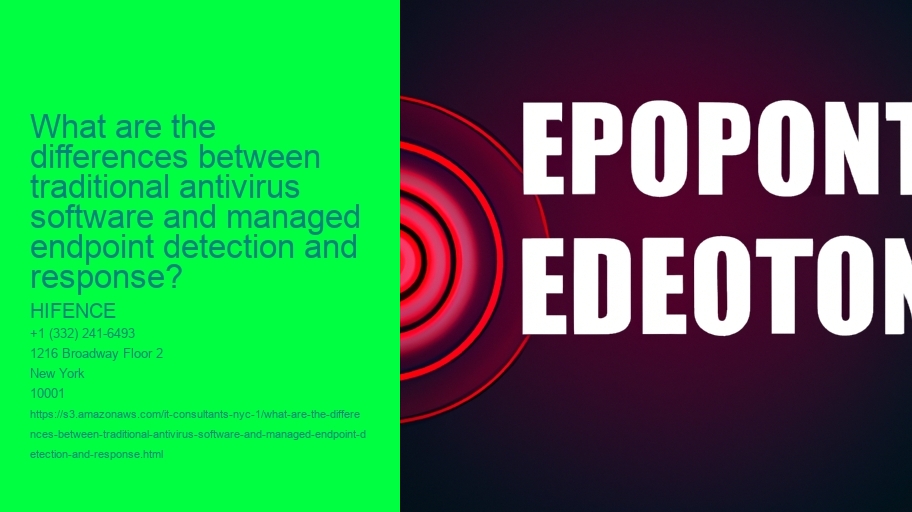 What are the differences between traditional antivirus software and managed endpoint detection and response?