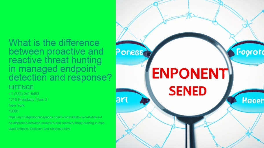 What is the difference between proactive and reactive threat hunting in managed endpoint detection and response?