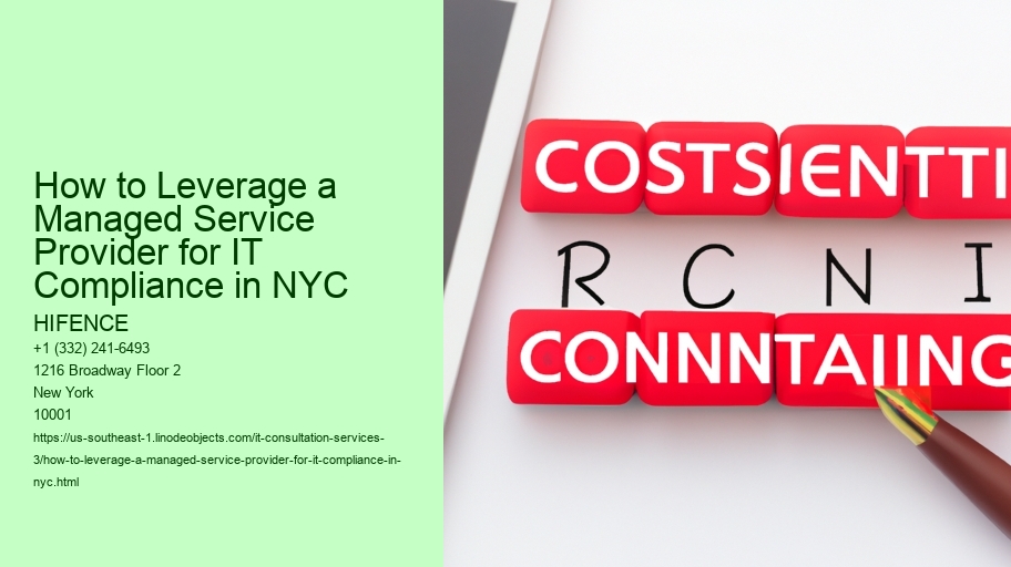 How to Leverage a Managed Service Provider for IT Compliance in NYC