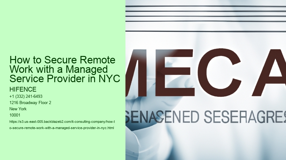 How to Secure Remote Work with a Managed Service Provider in NYC