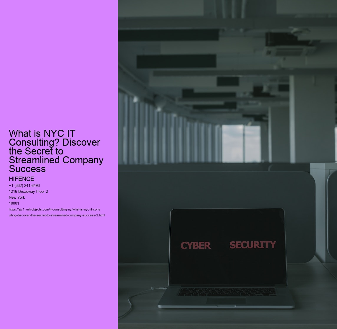 What is NYC IT Consulting? Discover the Secret to Streamlined Company Success