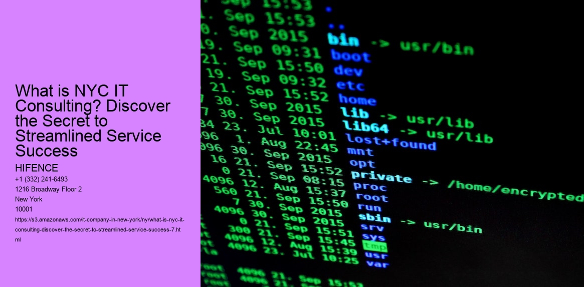 What is NYC IT Consulting? Discover the Secret to Streamlined Service Success