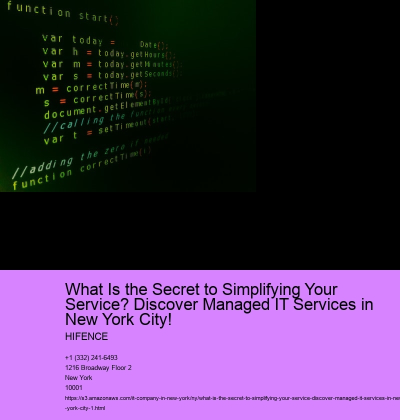 What Is the Secret to Simplifying Your Service? Discover Managed IT Services in New York City!