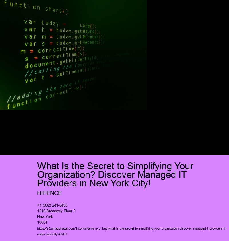 What Is the Secret to Simplifying Your Organization? Discover Managed IT Providers in New York City!