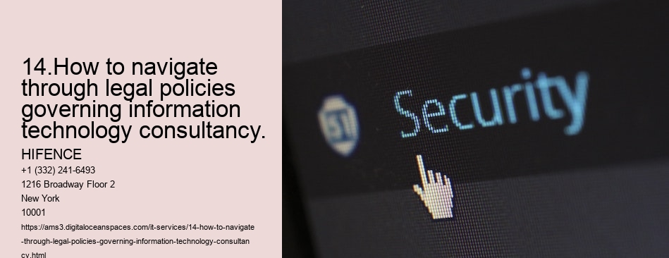 14.How to navigate through legal policies governing information technology consultancy.