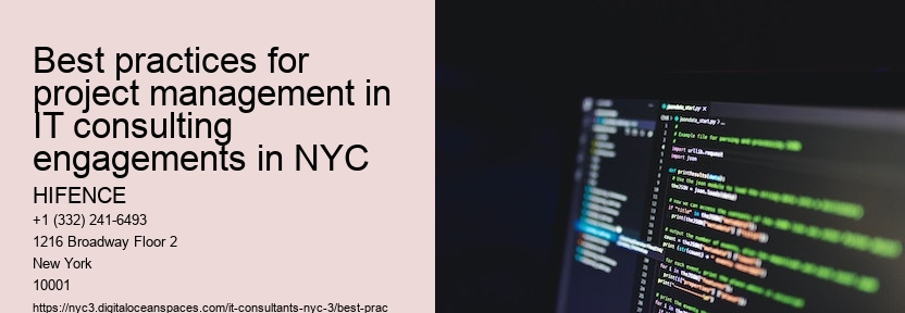 Best practices for project management in IT consulting engagements in NYC 