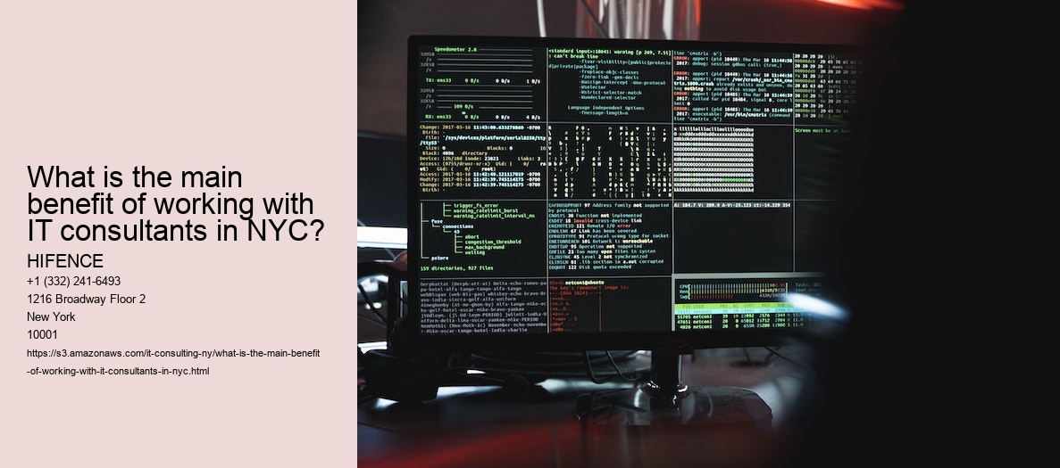 What is the main benefit of working with IT consultants in NYC?