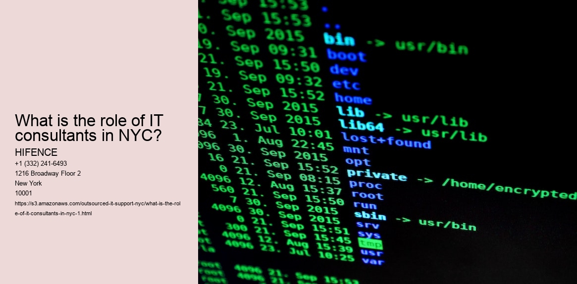 What is the role of IT consultants in NYC?