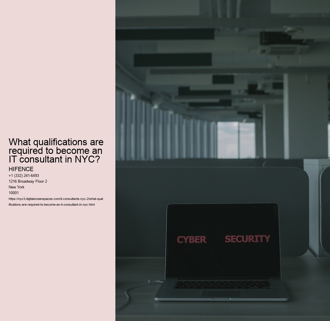 What qualifications are required to become an IT consultant in NYC?