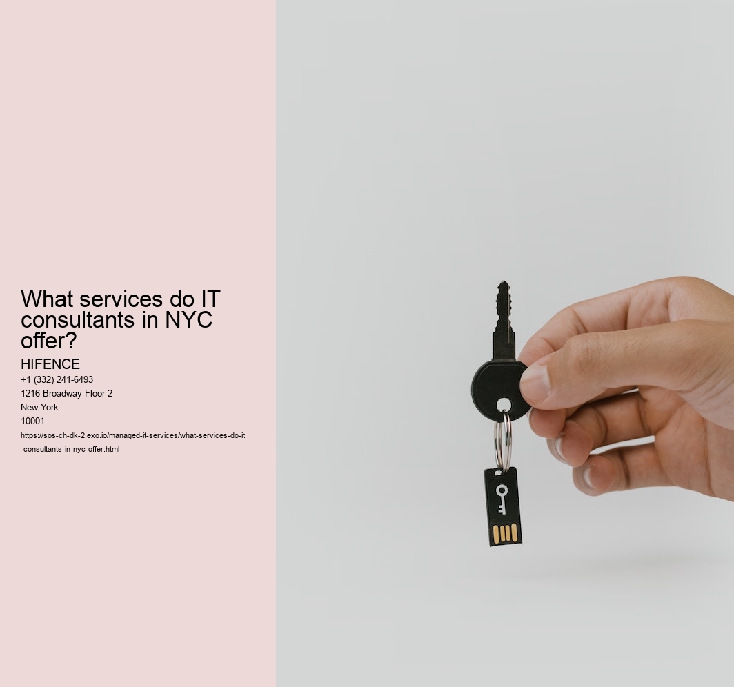 What services do IT consultants in NYC offer?