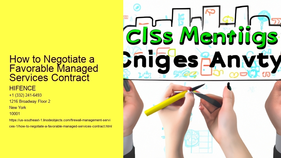 How to Negotiate a Favorable Managed Services Contract