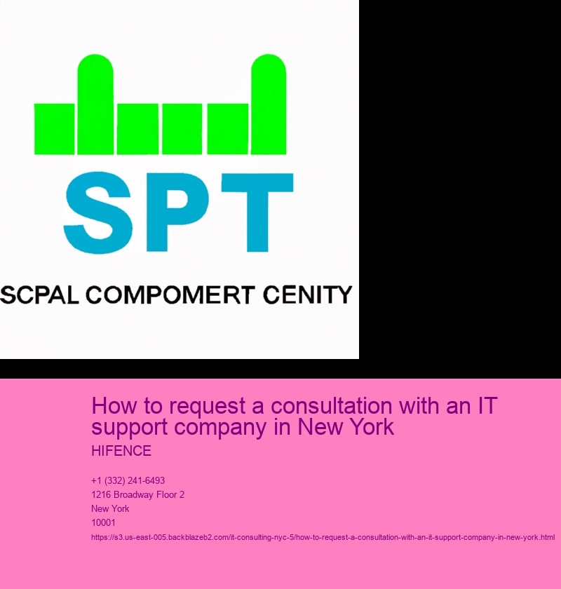 How to request a consultation with an IT support company in New York