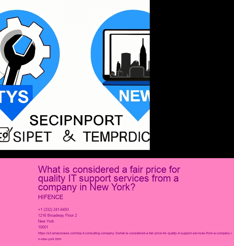 What is considered a fair price for quality IT support services from a company in New York?