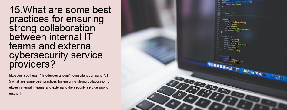 15.What are some best practices for ensuring strong collaboration between internal IT teams and external cybersecurity service providers?