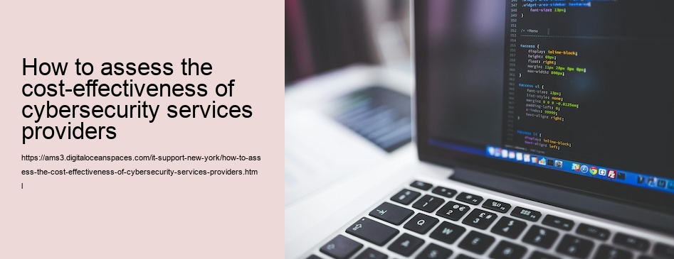 How to assess the cost-effectiveness of cybersecurity services providers