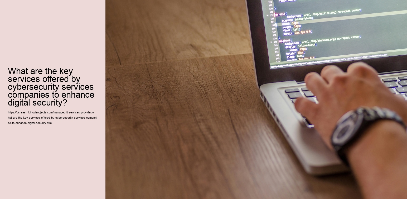 What are the key services offered by cybersecurity services companies to enhance digital security?