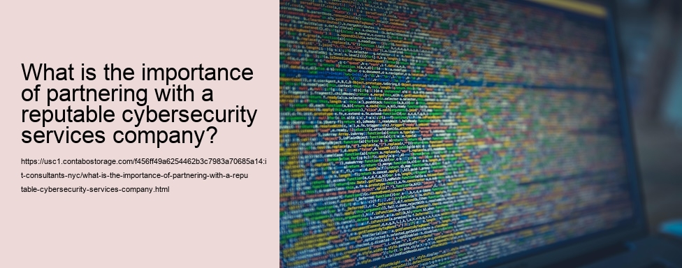 What is the importance of choosing a reputable cybersecurity services provider?