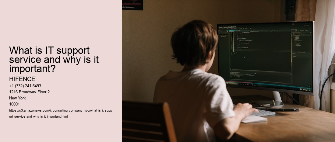 What is IT support service and why is it important?