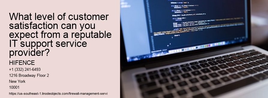 What level of customer satisfaction can you expect from a reputable IT support service provider?