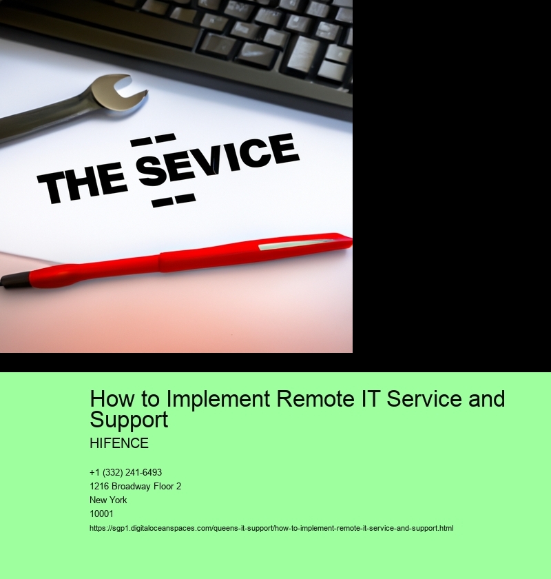 How to Implement Remote IT Service and Support