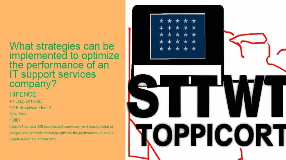 What strategies can be implemented to optimize the performance of an IT support services company?
