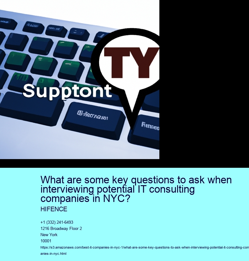 What are some key questions to ask when interviewing potential IT consulting companies in NYC?