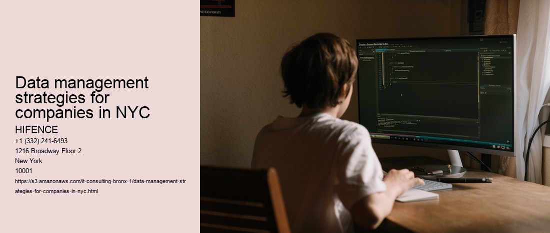 Data management strategies for companies in NYC