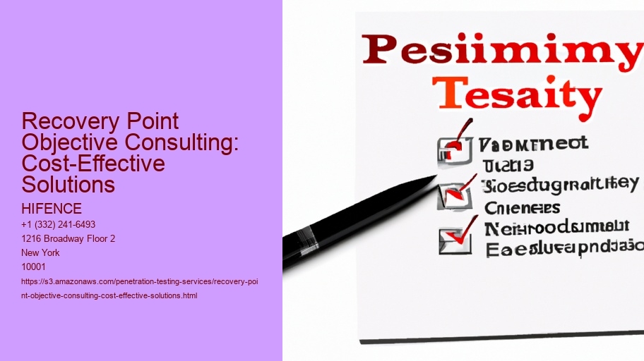 Recovery Point Objective Consulting: Cost-Effective Solutions