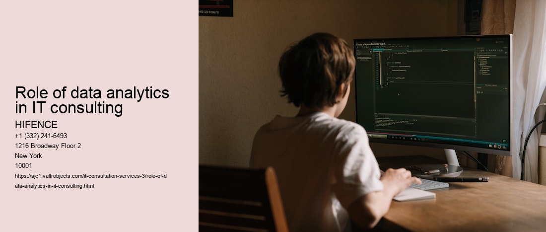 Role of data analytics in IT consulting