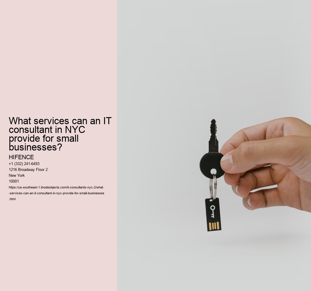 What services can an IT consultant in NYC provide for small businesses?