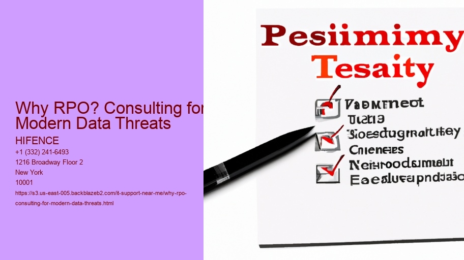 Why RPO? Consulting for Modern Data Threats