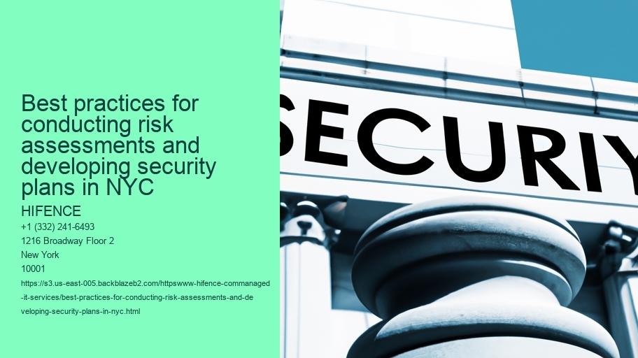 Best practices for conducting risk assessments and developing security plans in NYC 