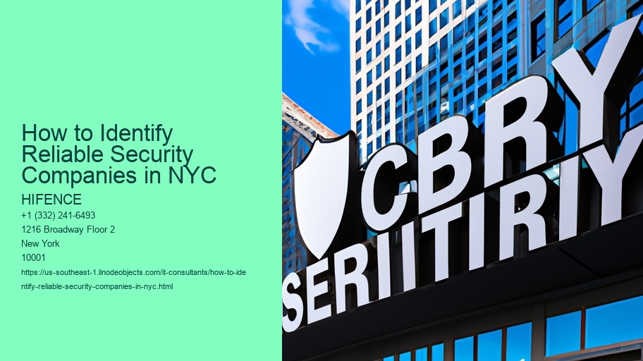 How to Identify Reliable Security Companies in NYC
