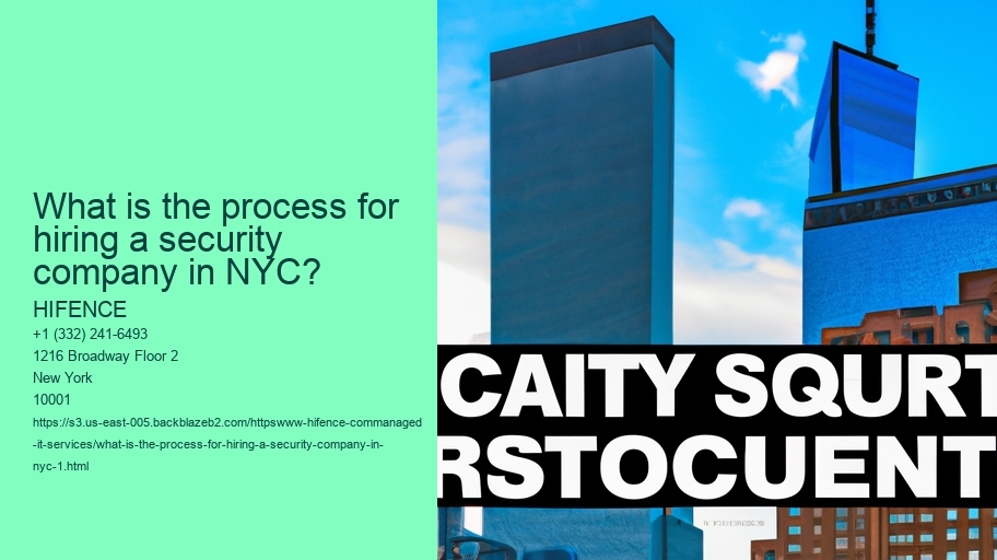 What is the process for hiring a security company in NYC?