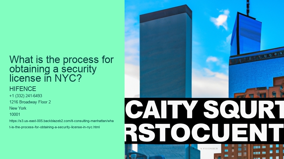 What is the process for obtaining a security license in NYC?