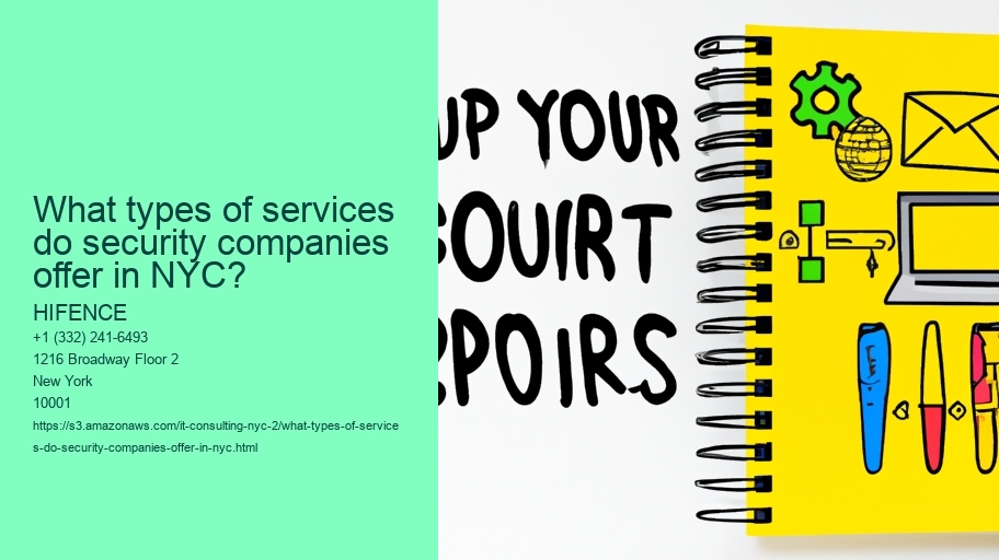 What types of services do security companies offer in NYC?