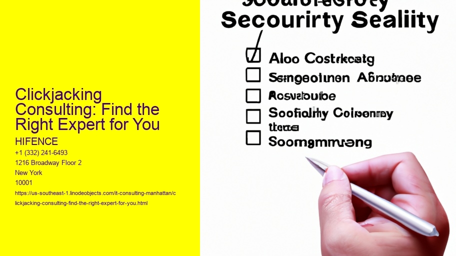 Clickjacking Consulting: Find the Right Expert for You