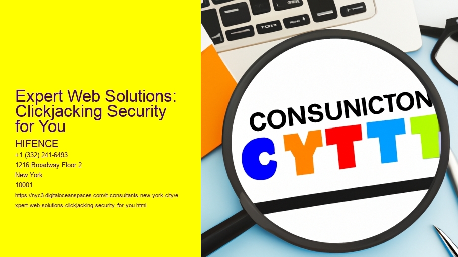 Expert Web Solutions: Clickjacking Security for You