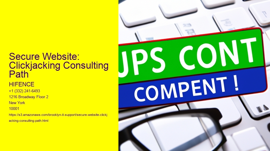 Secure Website: Clickjacking Consulting Path