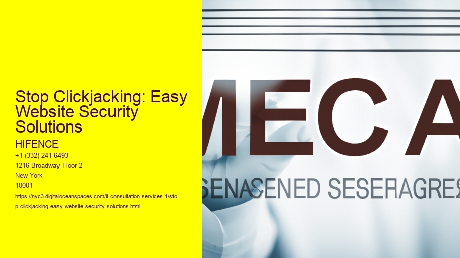 Stop Clickjacking: Easy Website Security Solutions
