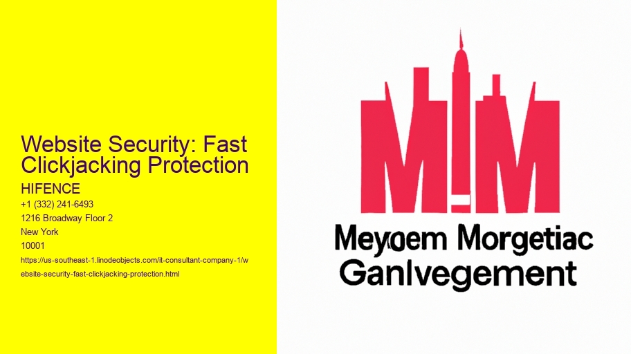 Website Security: Fast Clickjacking Protection
