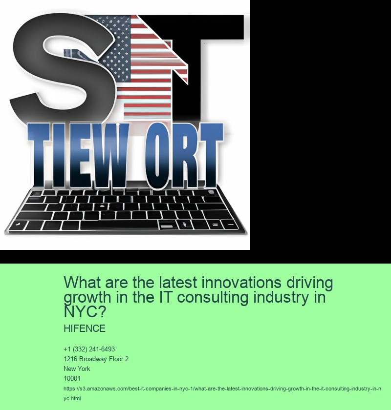 What are the latest innovations driving growth in the IT consulting industry in NYC?