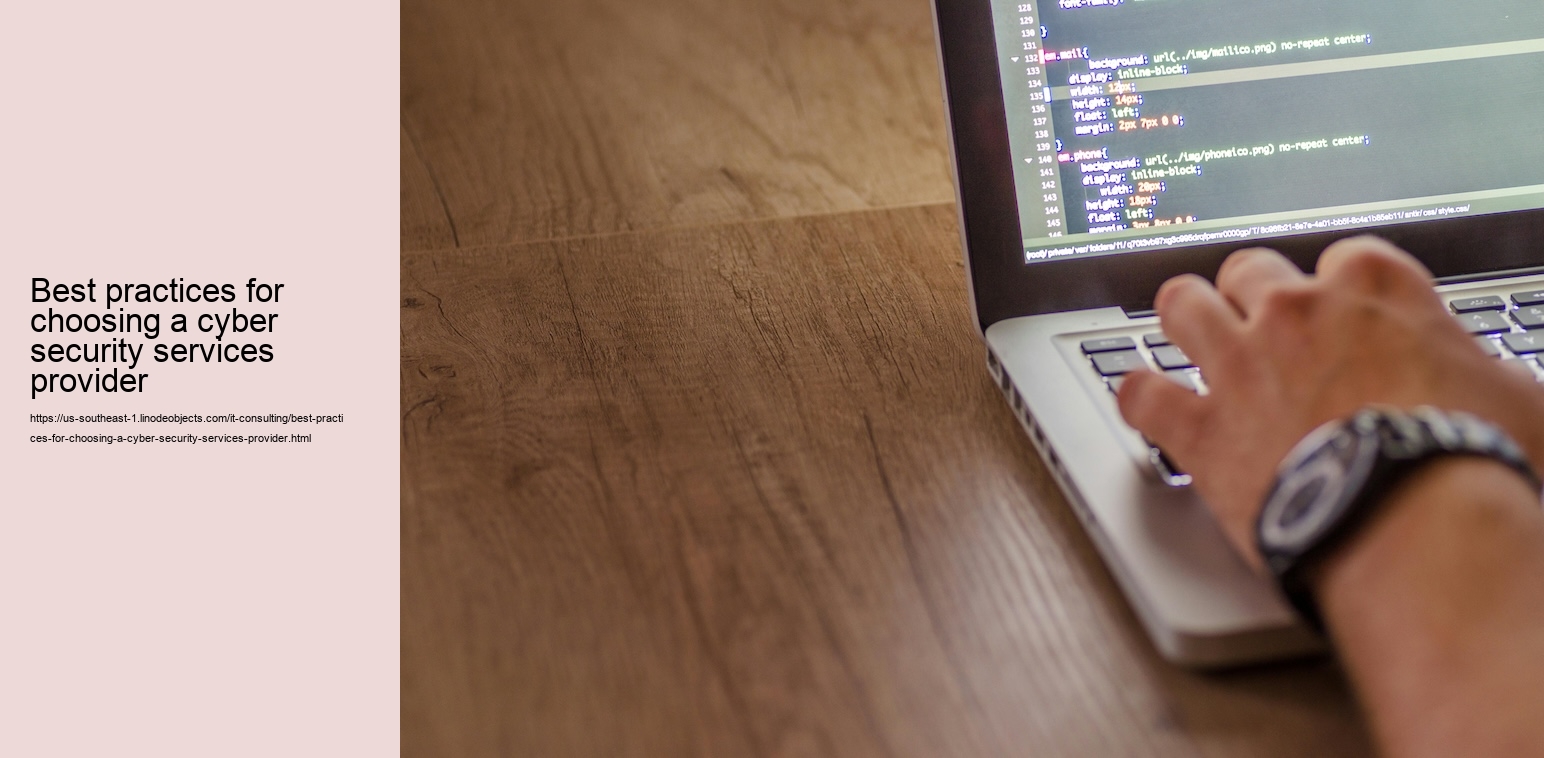 Best practices for choosing a cyber security services provider 