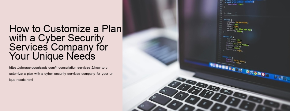 How to Customize a Plan with a Cyber Security Services Company for Your Unique Needs