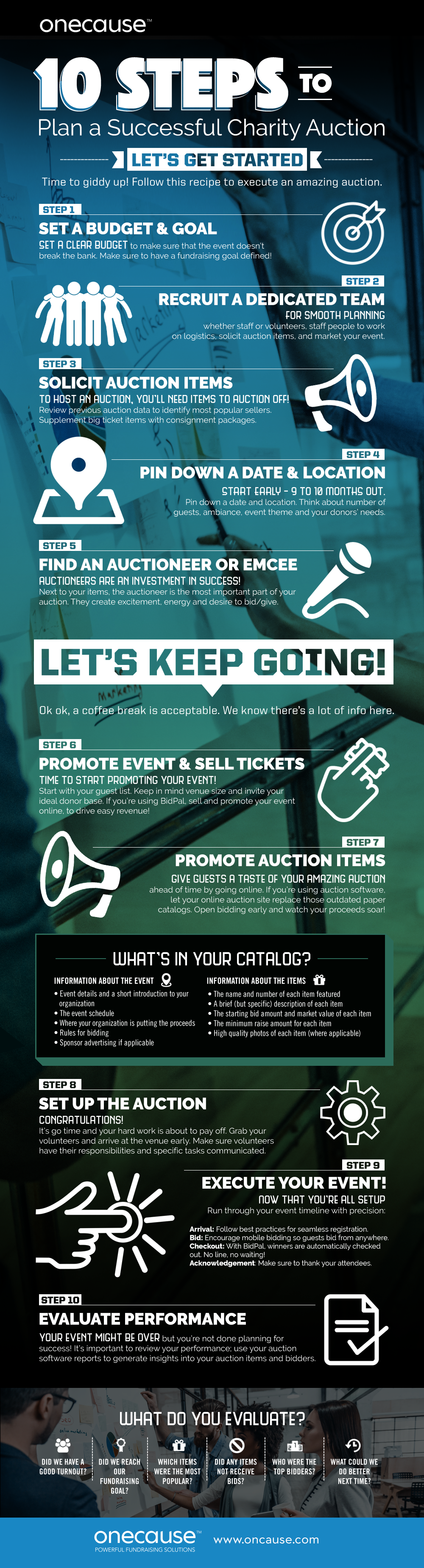 Infographic 10 Steps to Plan a Successful Charity Auction