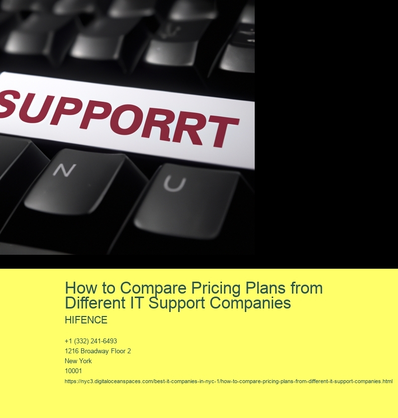 How to Compare Pricing Plans from Different IT Support Companies