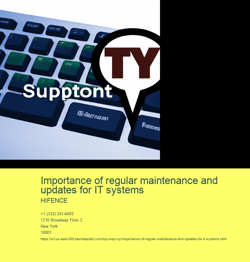 Regular maintenance ensures optimal performance of IT systems
